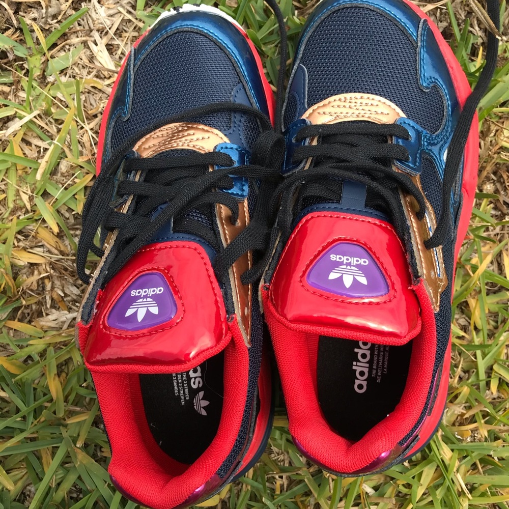 Blue Red Purple Falcon Shoes from Adidas 🔥